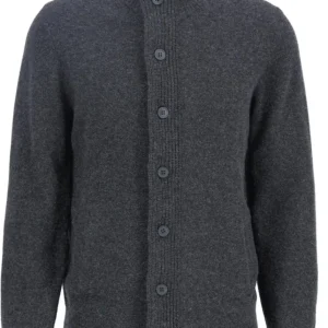 Barbour Maglione da uomo con zip Patch Grigia