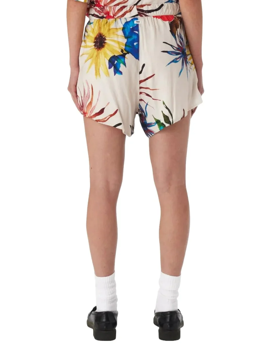 Obey Pantaloncino Donna Flowers Multicolore - immagine 3