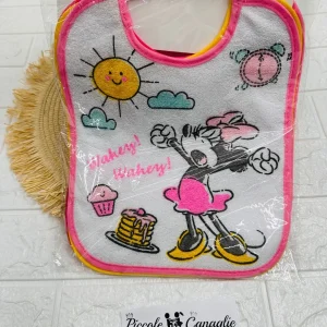 6 Bavette Medie Disney Con Plastica Ed Elastico Femminuccia