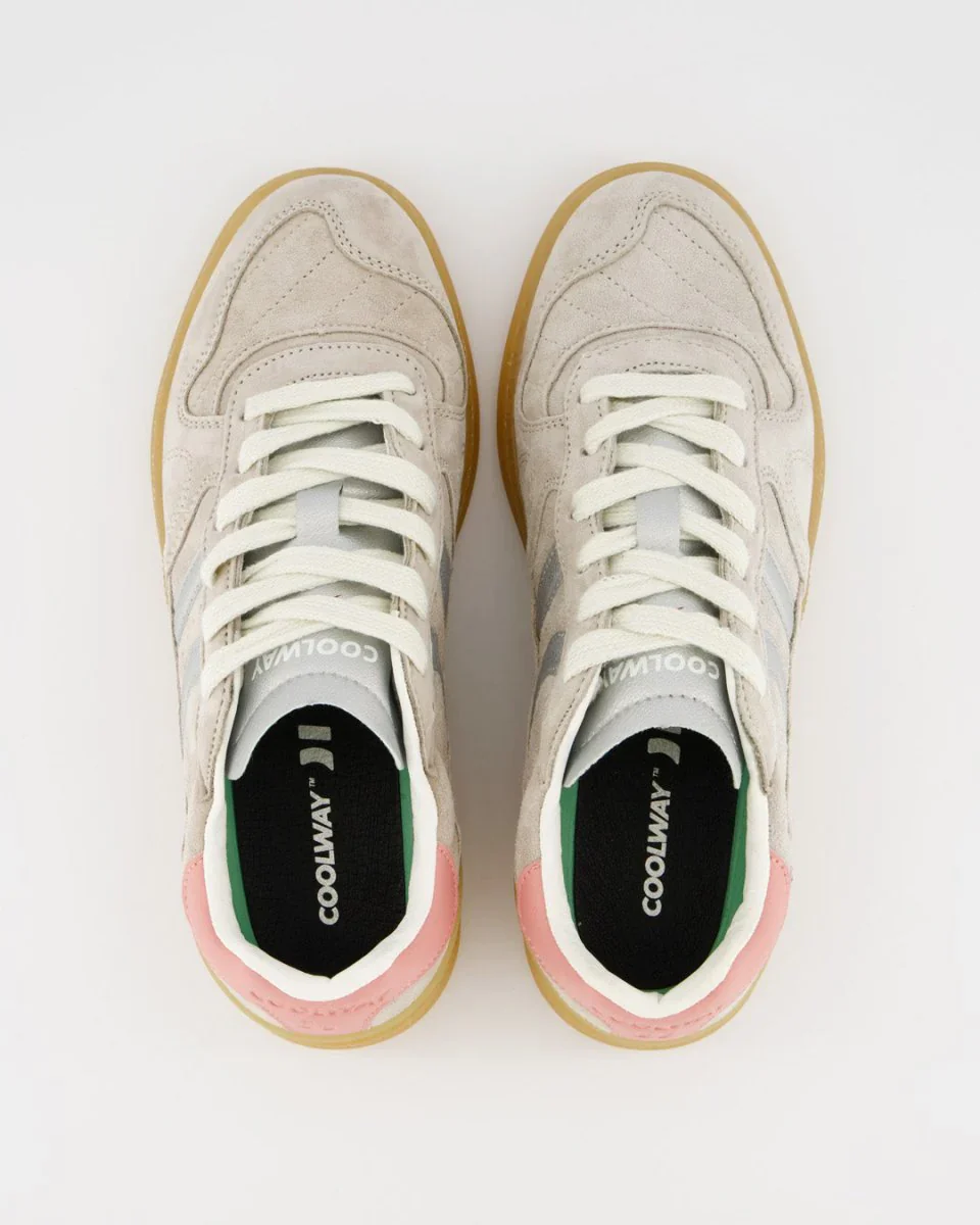 Coolway Sneaker donna in pelle scamosciata Goal ghiaccio - immagine 6