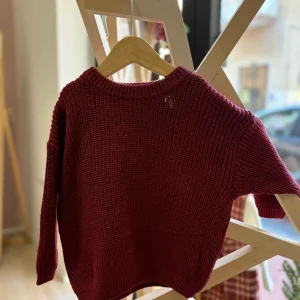 Maglioncino oversize burgundi