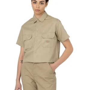 Dickies Camicia donna manica corta  Work beige