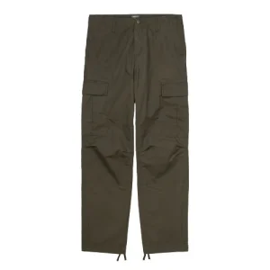 Carhartt Wip Pantalone da uomo con tasconi Regular Cargo verde militare