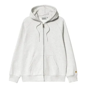Carhartt Wip Felpa con zip e cappuccio da uomo Chase grigia