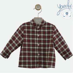 YOEDU CAMICIA BABY YOEDU 100% COTONE TARTAN 3060-4139 -
