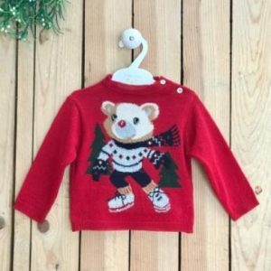 VALENTINA BEBÈS PULL NATALIZIO BABY IN MAGLIA SINTETICA NOEL53-4138 -