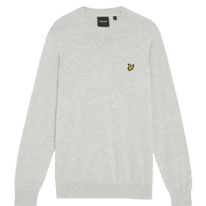 Lyle & Scott Maglia da Uomo Jumper Grigio chiaro