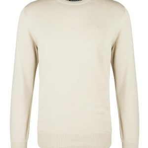 Barbour Maglia girocollo da uomo in cotone Pima panna