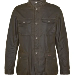 Barbour Giacca da uomo cerata Ogston Wax verde