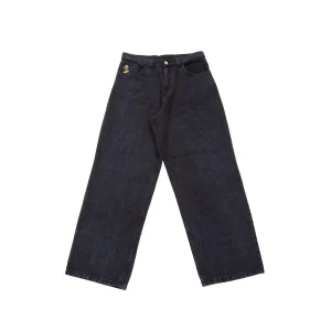 Bushwick Jeans uomo BIG BAGGY nero/blu