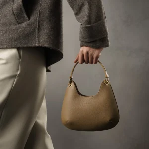 Mini Lou in pelle tortora