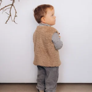 Pantaloni Bambino in Velluto a Coste – Cotone Biologico GOTS con Elastico in Vita