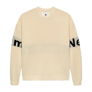 New Amsterdam Maglia girocollo da uomo Name ecrù