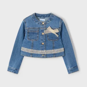 Mayoral Giacca denim guipur P/E25