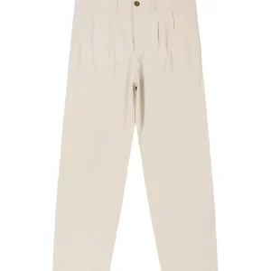 Edwin Pantalone in cotone da uomo Sorren panna