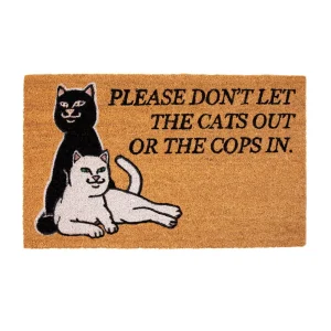 Ripndip Tappeto Don't Let The Cops In Door Mat