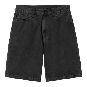 Carhartt Wip Pantaloncino di jeans da uomo Landon nero