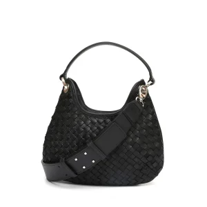 Mini Lou intrecciata nera