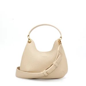 Mini Lou in pelle beige