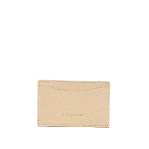 portacarte 2 in pelle beige