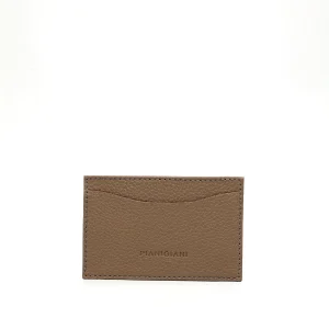 portacarte 2 in pelle tortora