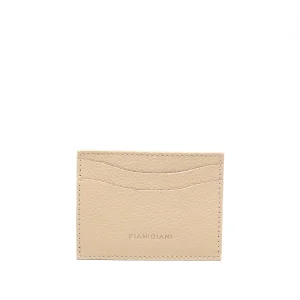 portacarte 4 in pelle beige