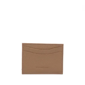 portacarte 4 in pelle tortora