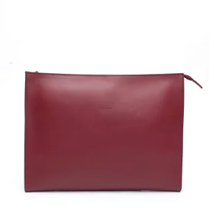 Porta Documenti in Pelle bordeaux