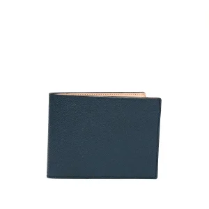 Portafoglio blu con portamonete