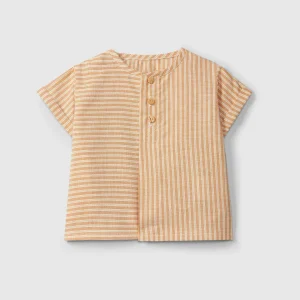 Camicia in tessuto rigato